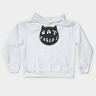 cat parent badge Kids Hoodie